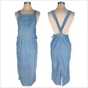 Sisley Basic Denim Italy Overalls Lightweight Cotton Summer Dress 26